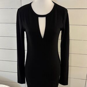 Forever 21 Black Long Sleeve Dress